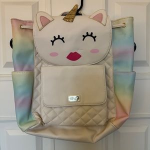 Betsey Johnson large unicorn backpack.